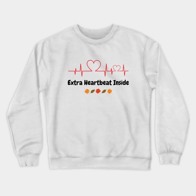 Extra Heartbeat Inside Crewneck Sweatshirt by Rubi16